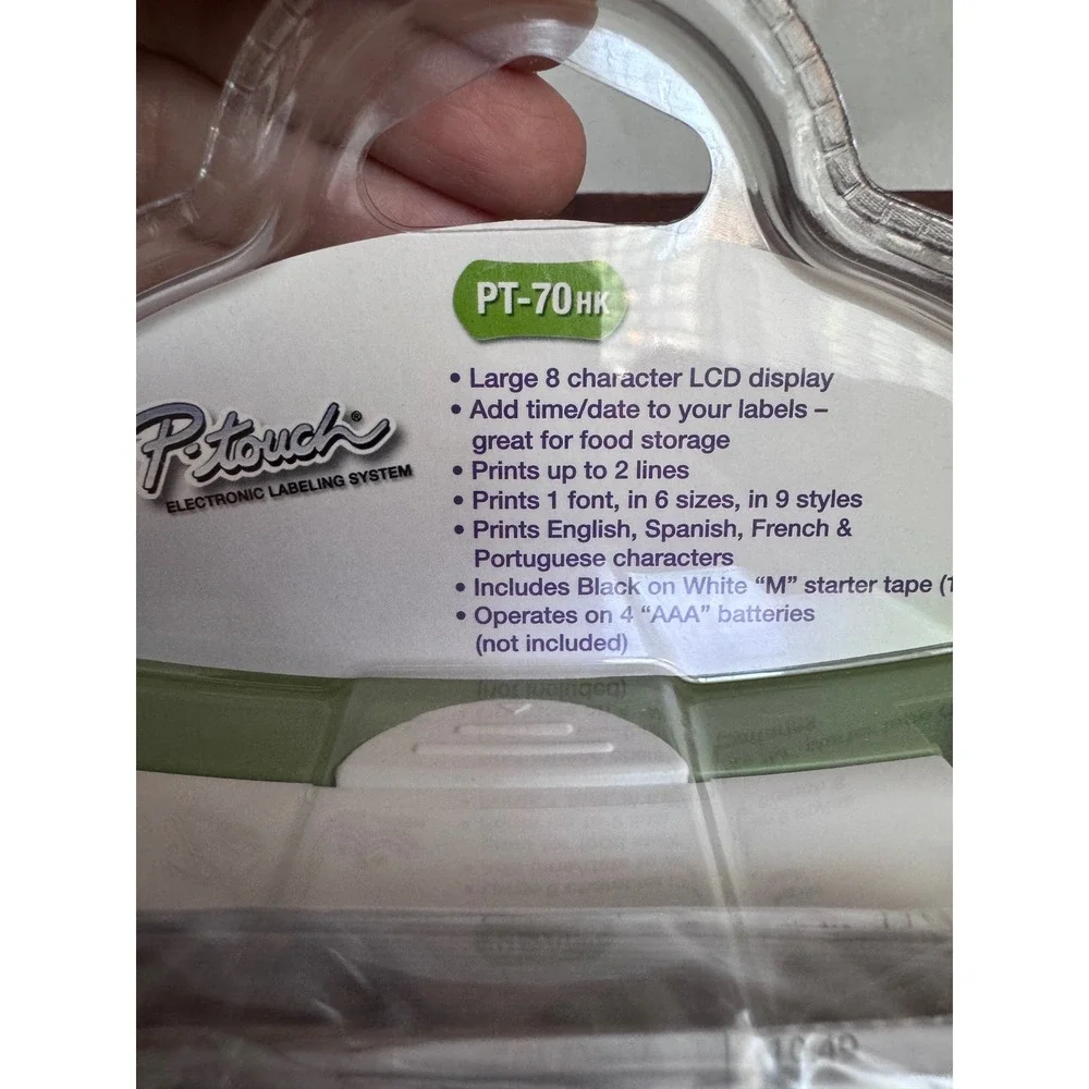 Brother P-Touch PT-70HK Home Kitchen Electronic Labeler New Sealed 2 M-Tapes